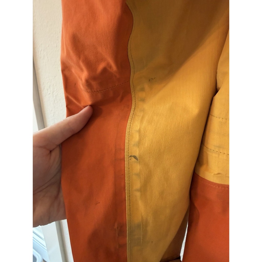 Mountain Equipment Co-op Gore-Tex Jacket Mens XL Orange Yellow Vintage Shell - Picture 12 of 12